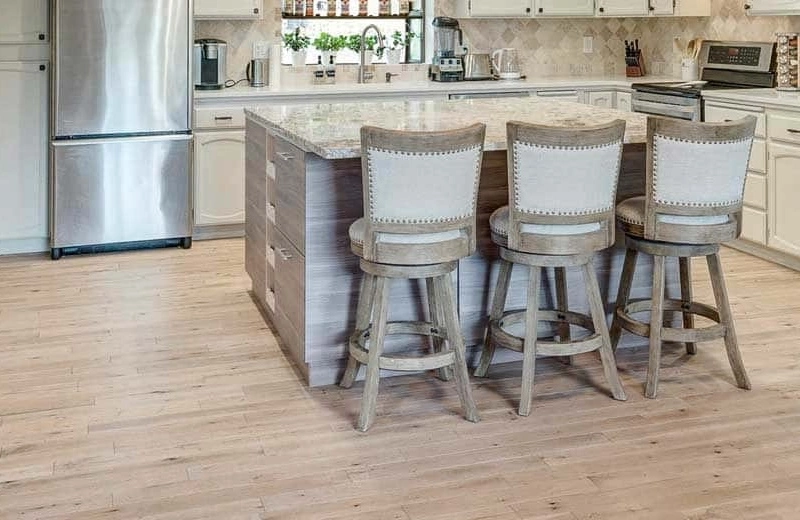 new luxury vinyl floor in kitchen by Refloor