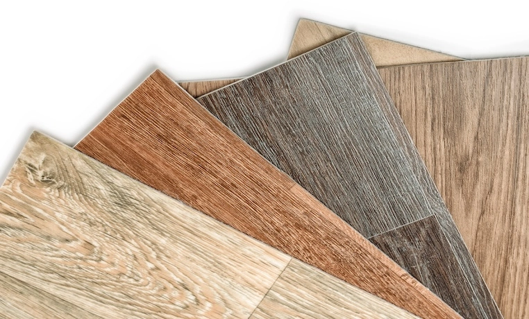 Luxury vinyl color pattern samples