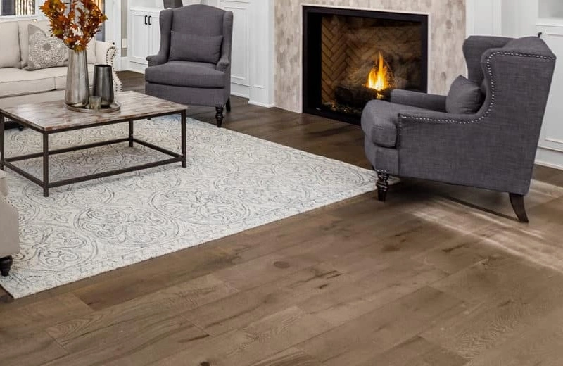 new floor in living room by Refloor